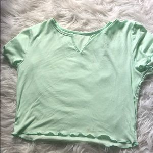 Green Crop Top